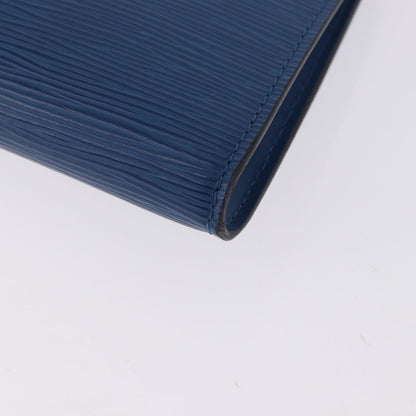 Louis Vuitton Pochette Accessoires Epi, Blue, Leather, Clutch