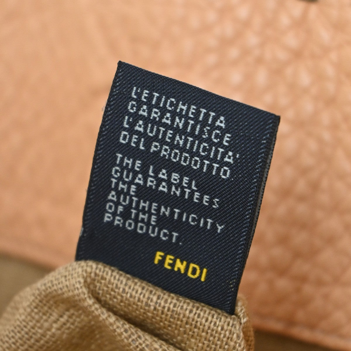 Fendi Roll Tote Selleria Leather, Orange, Leather, Tote Bag