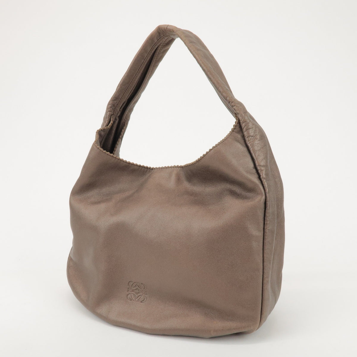 Loewe Anagram Leather, Brown, Leather, Tote Bag