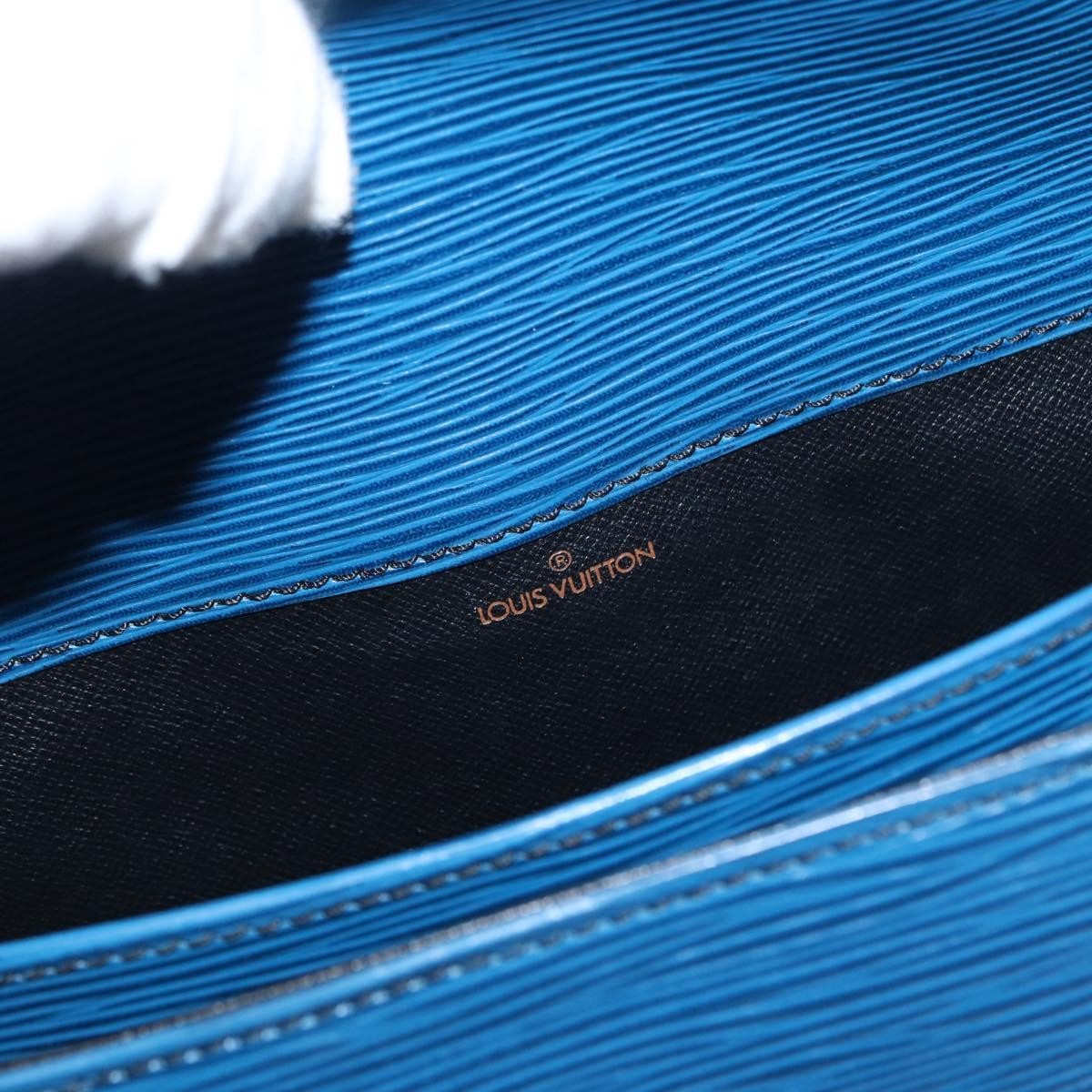 Louis Vuitton Cartouchiere Epi Leather, Blue, Leather, Shoulder Bag
