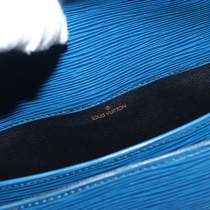 Louis Vuitton Cartouchiere Epi Leather, Blue, Leather, Shoulder Bag