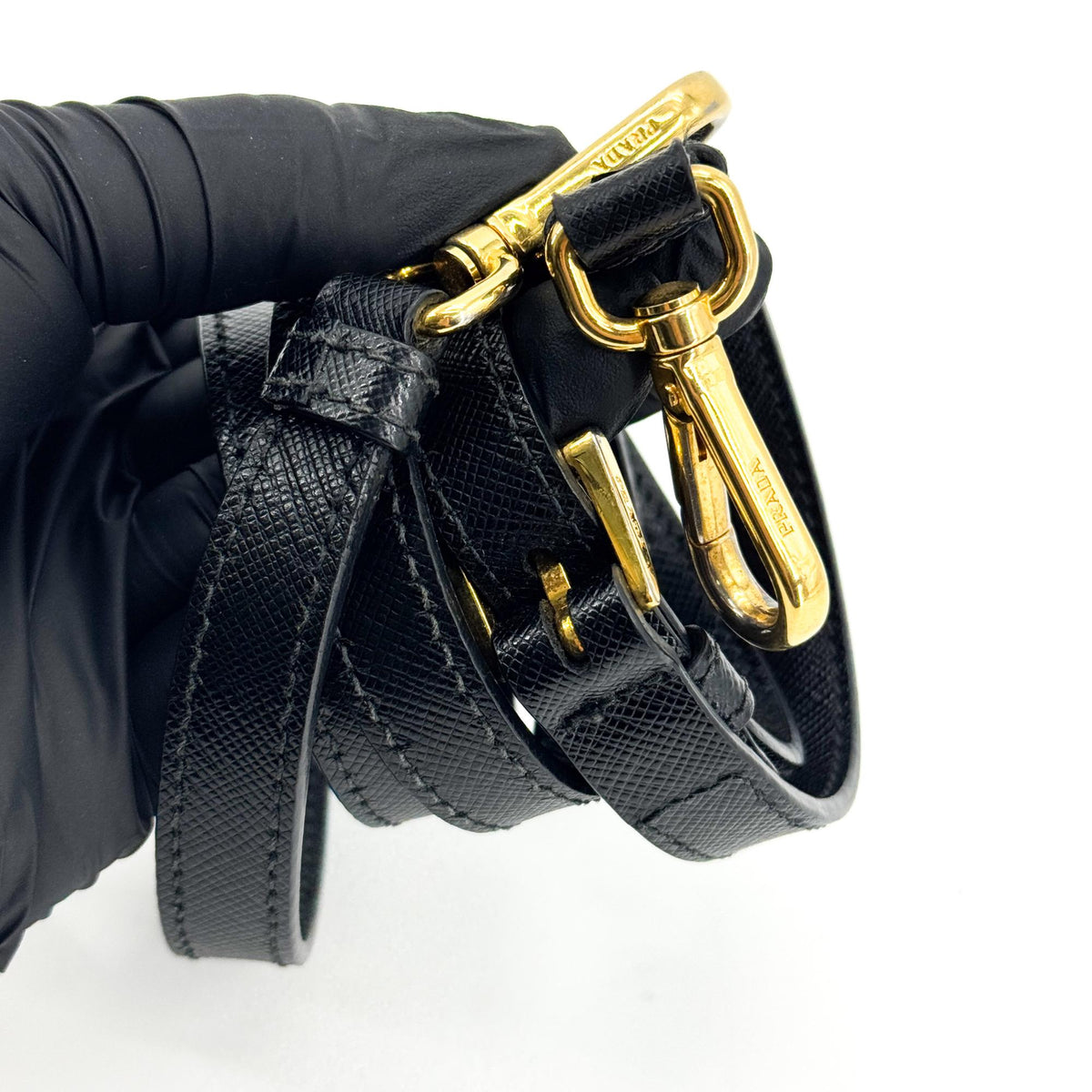 Prada Lux Open Saffiano Leather, Black, Leather, Tote Bag
