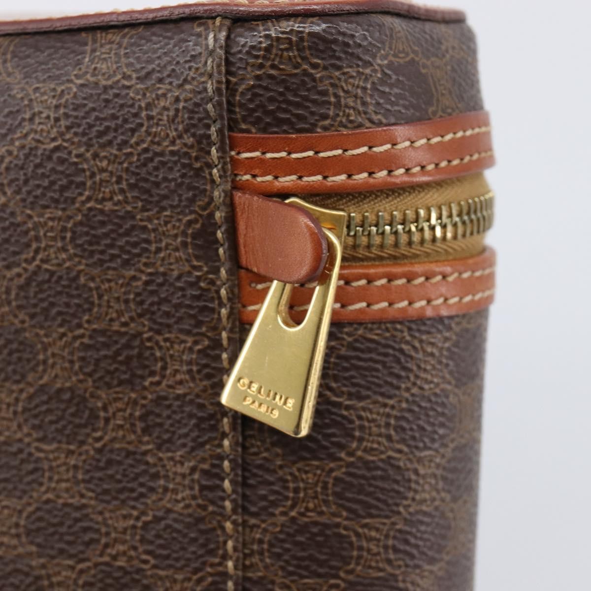 Celine Macadam Vanity Canvas, Brown, Canvas, Clutch