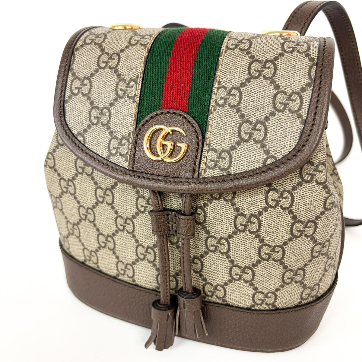 Gucci Ophidia GG Coated Canvas and Leather, Beige, Canvas, Shoulder Bag
