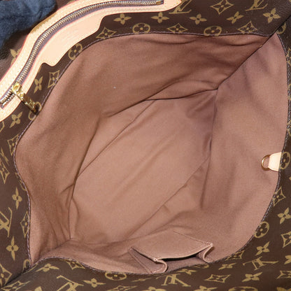 Louis Vuitton Shopping Sac Monogram Canvas, Brown, Canvas, Handbag
