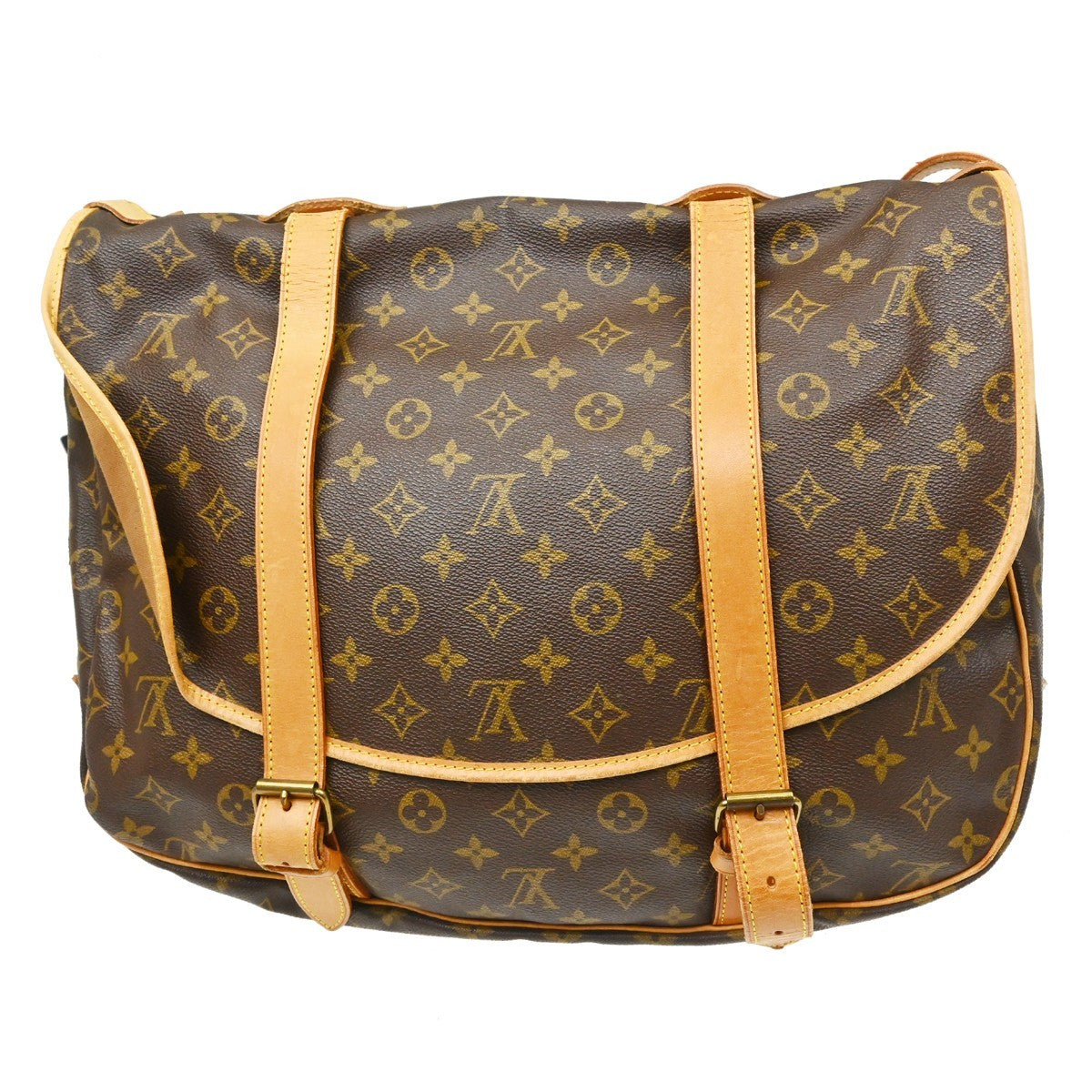 Louis Vuitton Saumur Monogram Canvas, Brown, Canvas, Shoulder Bag