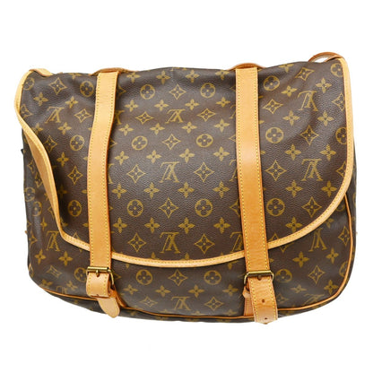 Louis Vuitton Saumur Monogram Canvas, Brown, Canvas, Shoulder Bag
