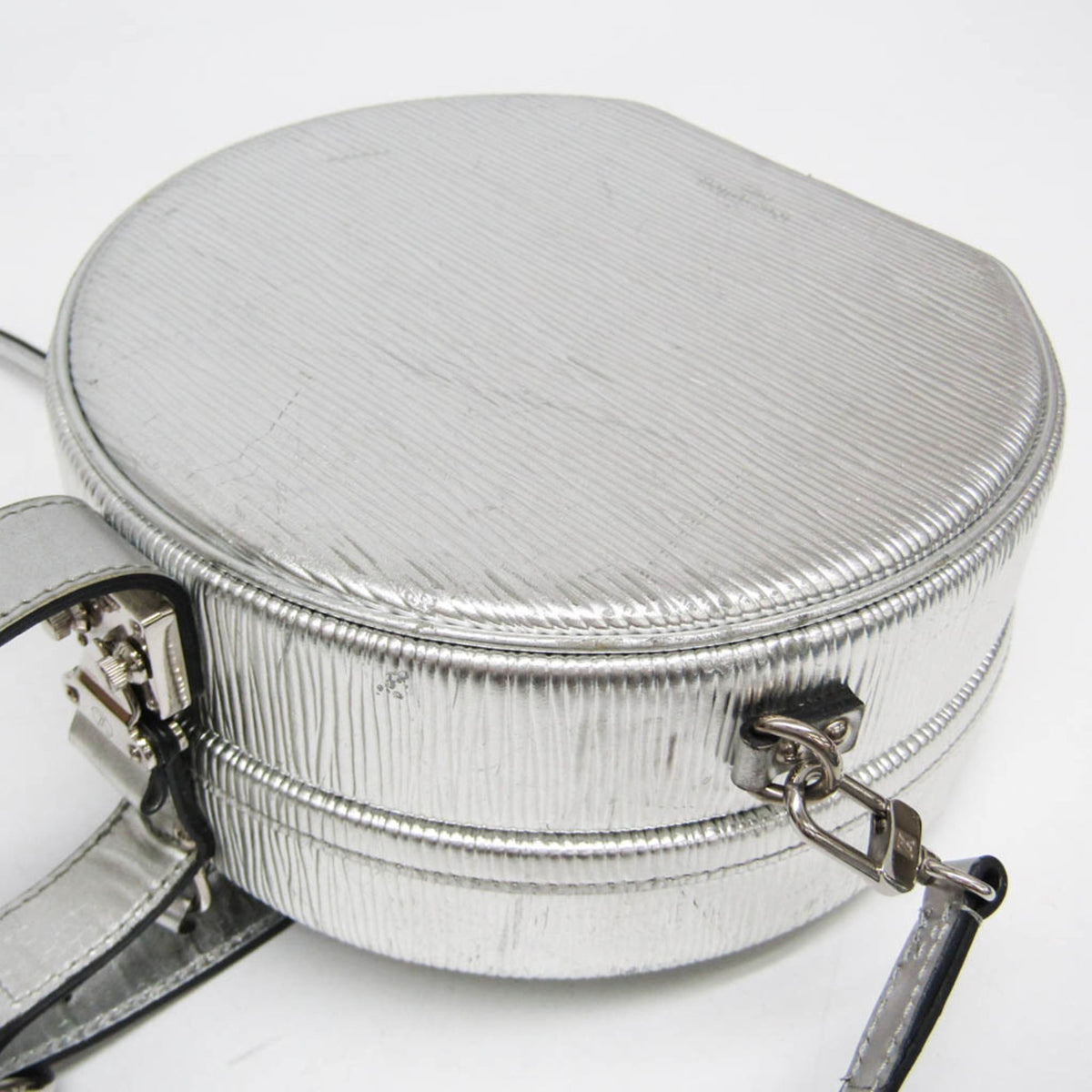 Louis Vuitton Petite Boite Chapeau Epi Leather, Silver, Leather, Handbag