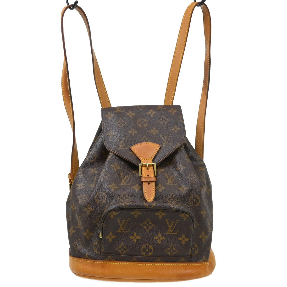 Louis Vuitton Vintage Montsouris Monogram Canvas, Brown, Canvas, Backpack
