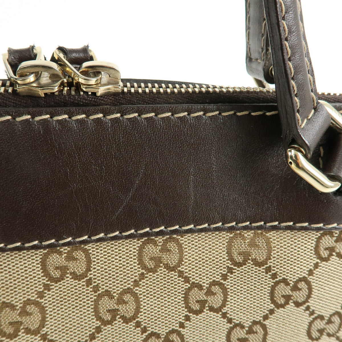 Gucci Mayfair Convertible GG Canvas, Beige, Canvas, Tote Bag