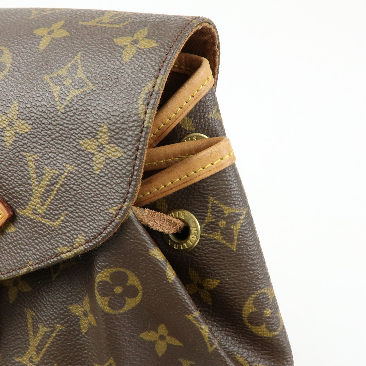 Louis Vuitton Vintage Montsouris Monogram Canvas, Brown, Canvas, Backpack