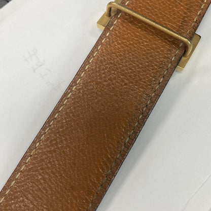 Hermes Constance Reversible Belt Leather, Black, Leather, Belt
