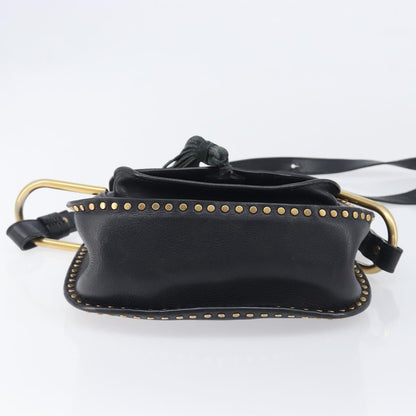 Chloe Hudson Studded Leather, Black, Leather, Handbag
