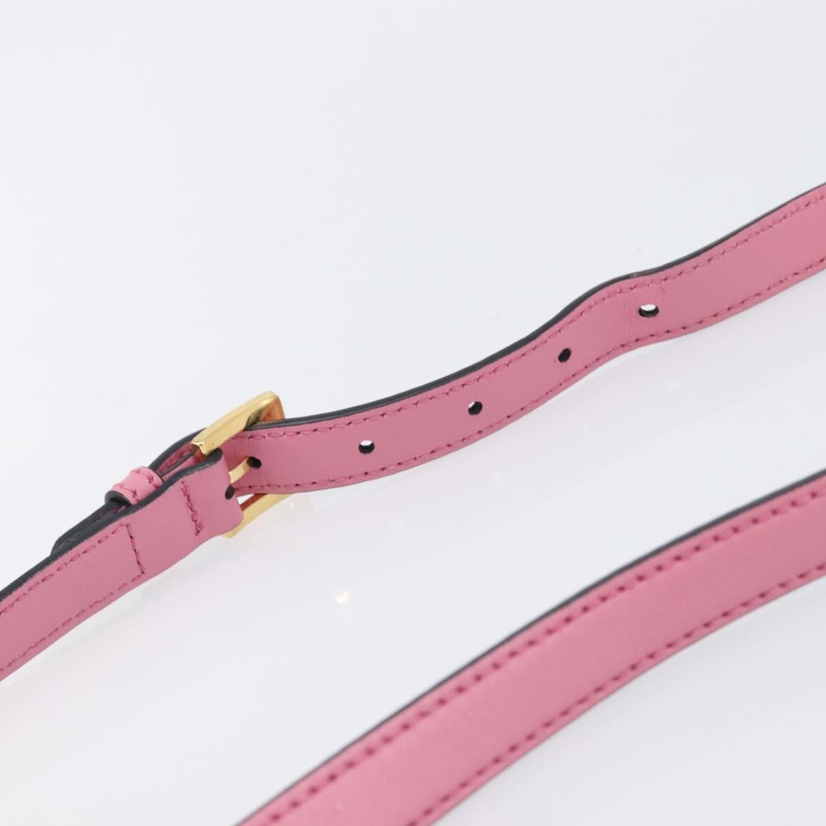 Miu Miu Madras Crystal Flap Leather, Pink, Leather, Crossbody Bag