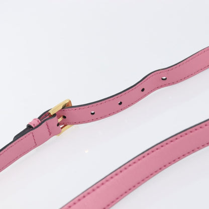 Miu Miu Madras Crystal Flap Leather, Pink, Leather, Crossbody Bag