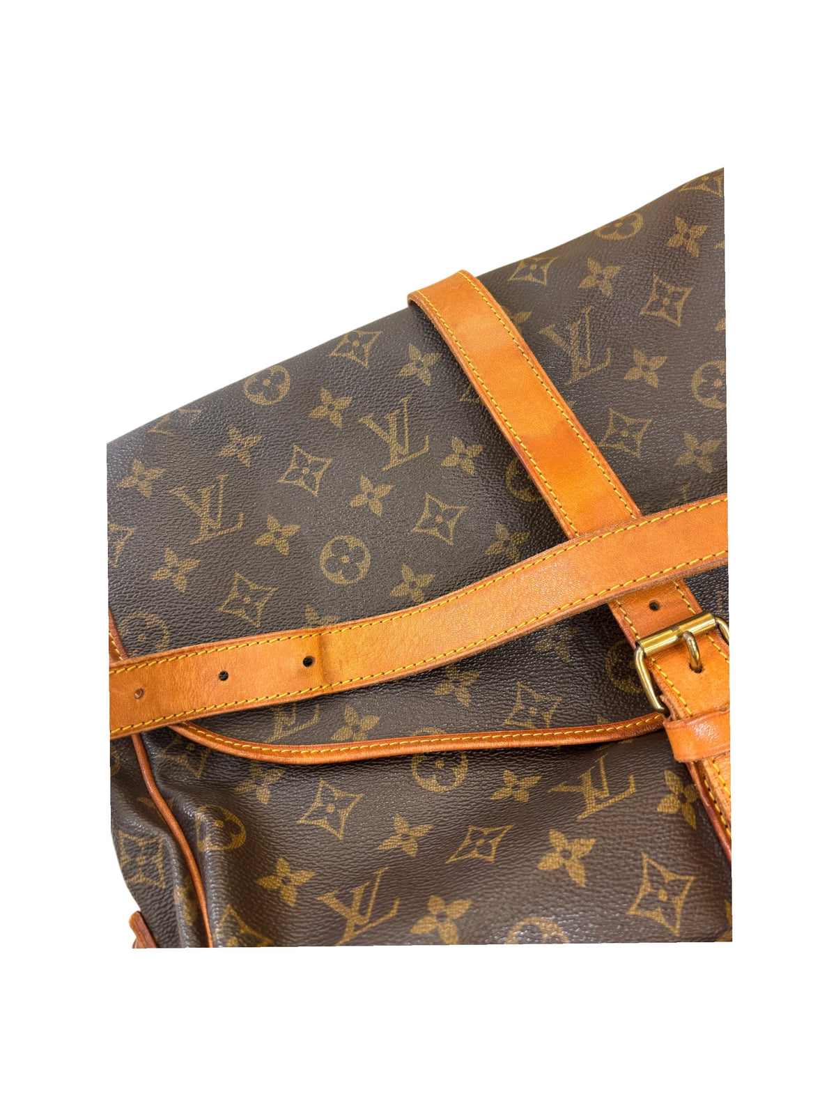 Louis Vuitton Flore Saumur Perforated Monogram Canvas, Brown, Leather, Handbag