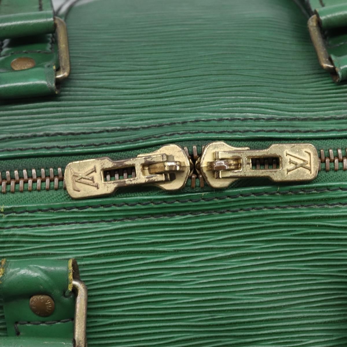 Louis Vuitton Keepall Epi Leather, Green, Leather, Travel Bag