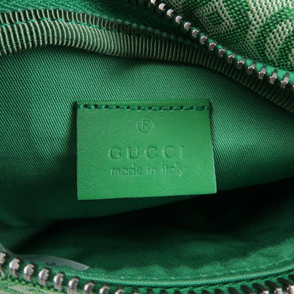 Gucci Children's Belt Printed GG Coated Canvas, Green, Canvas, Handbag