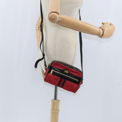 Gucci Ophidia Suede, Red, Suede, Shoulder Bag