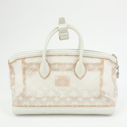 Louis Vuitton Transparence Lockit Mesh and Leather, White, Mesh, Handbag