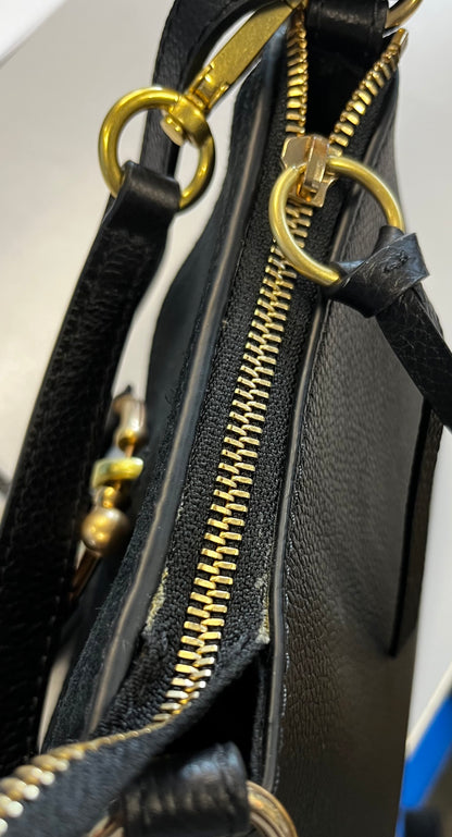 Chloe Faye Day Leather, Black, Leather, Handbag