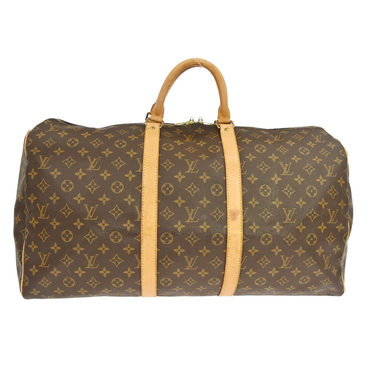 Louis Vuitton Keepall Monogram Canvas, Brown, Canvas, Travel Bag