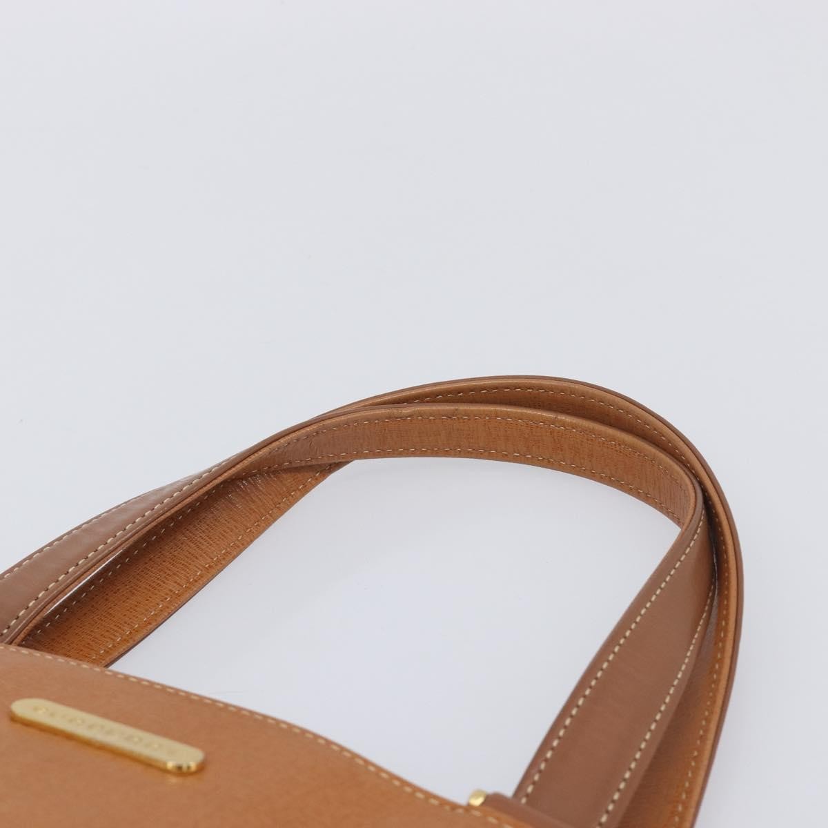 Burberry Handle Tote Leather, Brown, Leather, Tote Bag