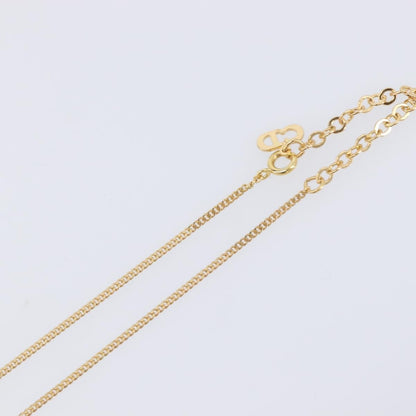Christian Dior CD Long Metal with Beads, Gold, Metal, Necklace