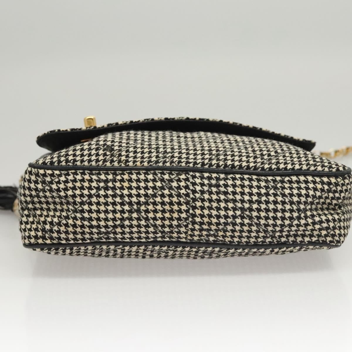 Chanel Vintage Front Pocket Camera Canvas, White, Canvas, Shoulder Bag