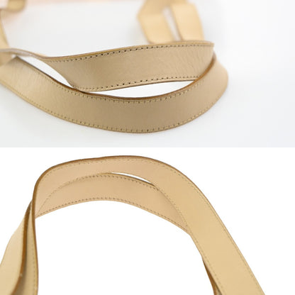 Salvatore Ferragamo Vala Leather, Beige, Leather, Shoulder Bag