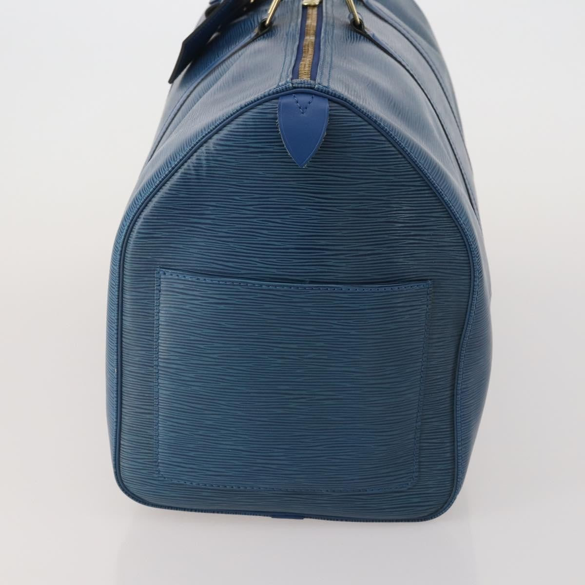 Louis Vuitton Keepall Bag Epi Leather, Blue, Leather, Travel Bag