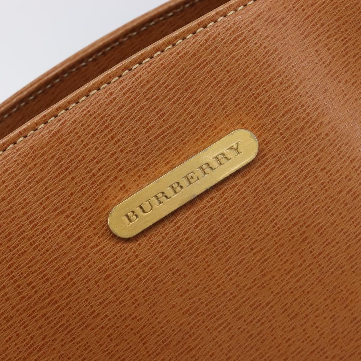 Burberry Handle Tote Leather, Brown, Leather, Tote Bag
