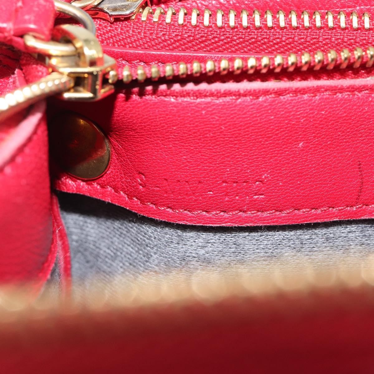 Celine Trio Leather, Red, Leather, Crossbody Bag