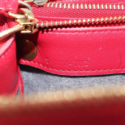 Celine Trio Leather, Red, Leather, Crossbody Bag