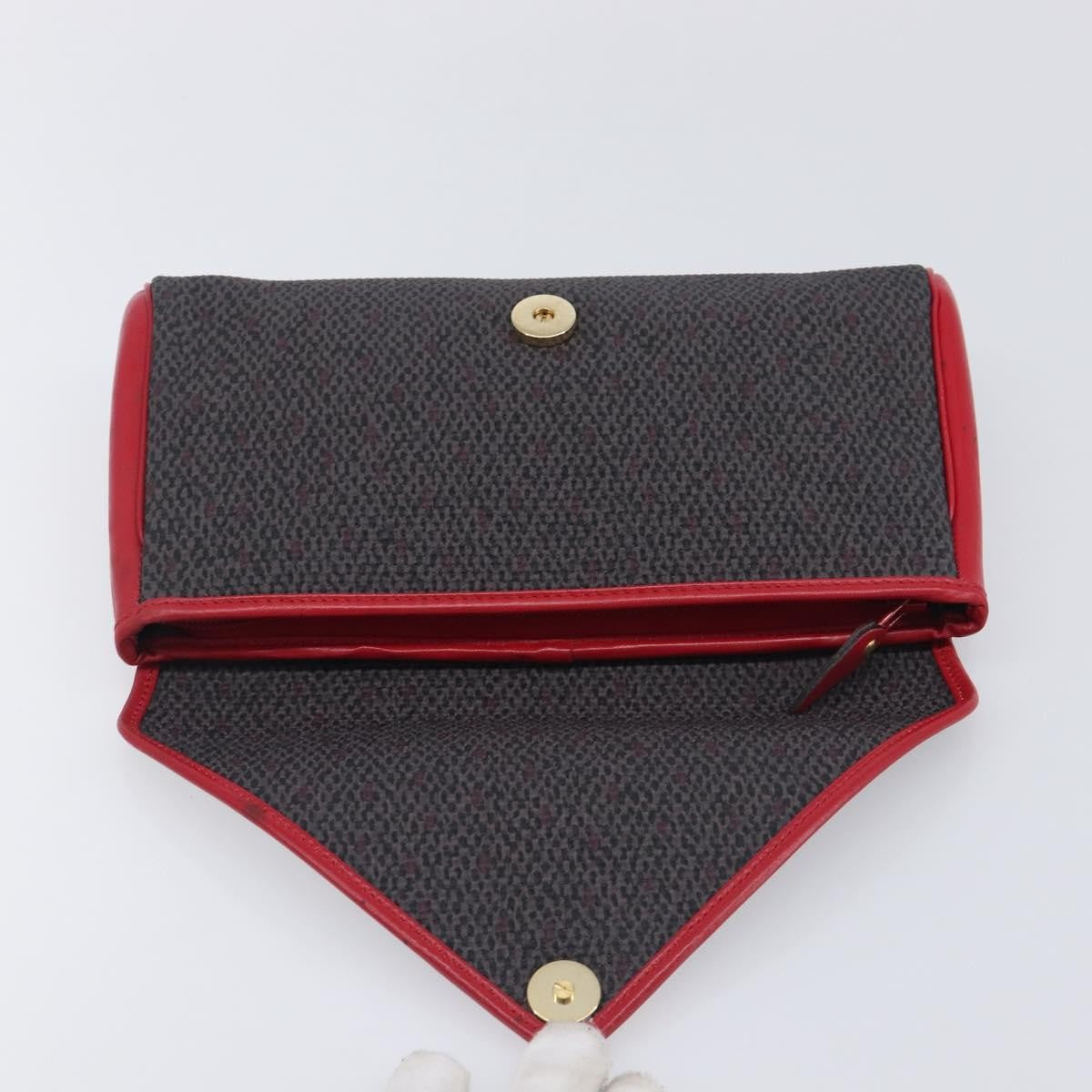 Saint Laurent Vintage Clutch Canvas, Gray, Canvas, Clutch