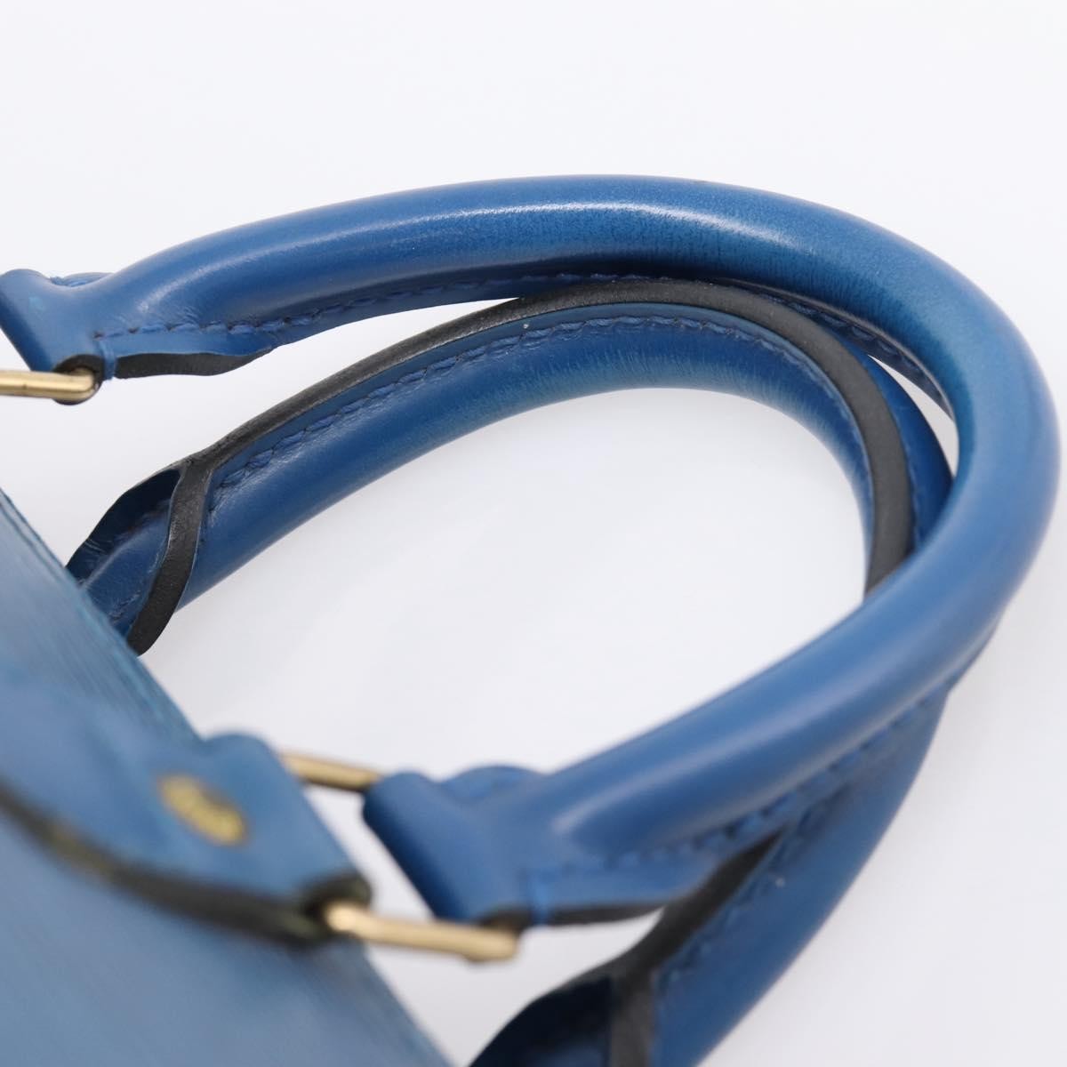 Louis Vuitton Speedy Epi Leather, Blue, Leather, Handbag