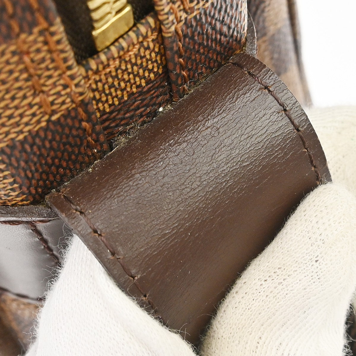 Louis Vuitton Naviglio Damier Ebene, Brown, Canvas, Shoulder Bag