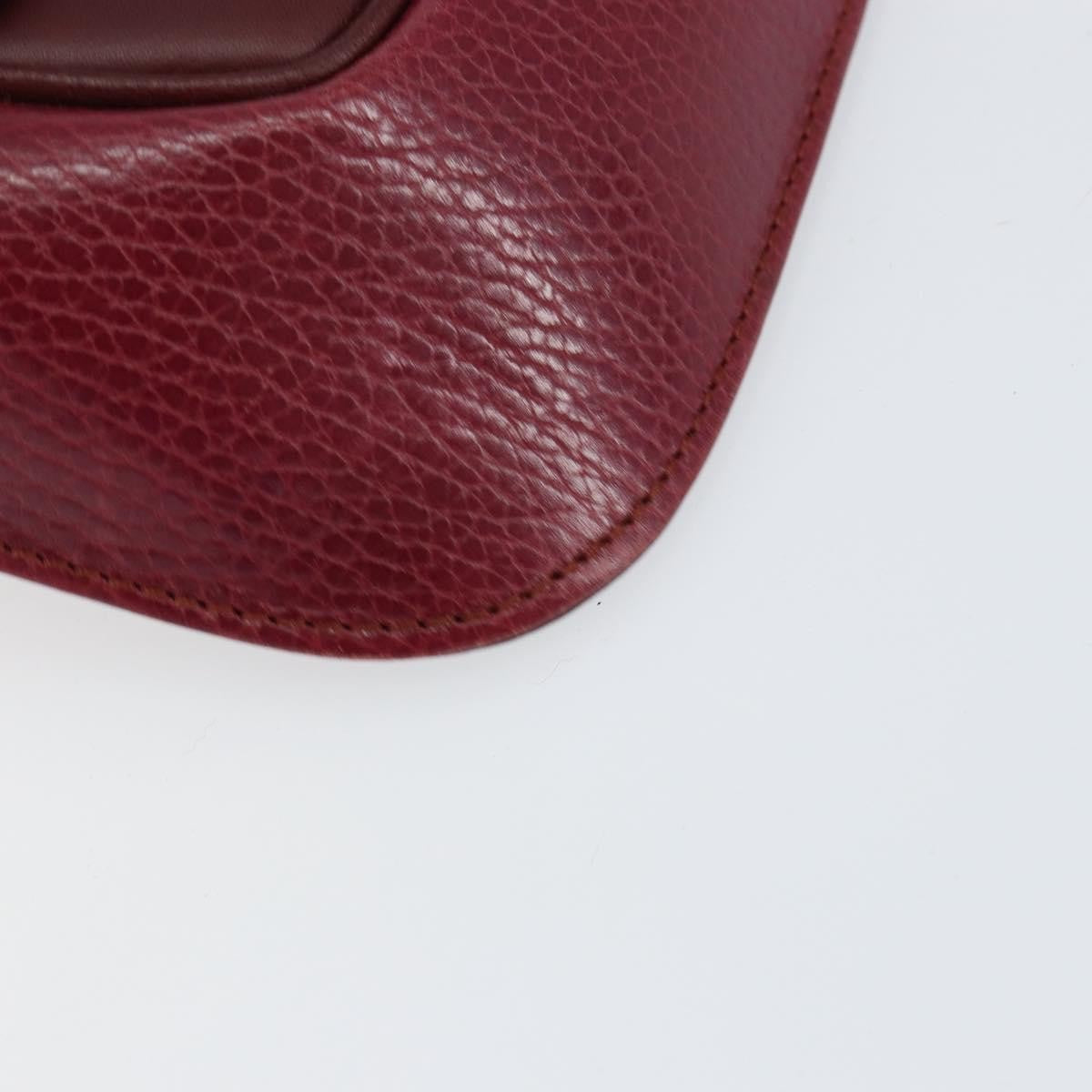 Cartier Must de Cartier Clutch Leather, Burgundy, Leather, Clutch