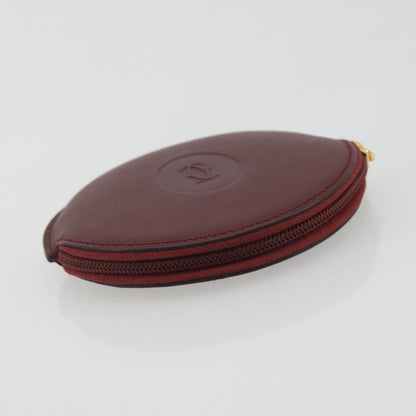 Cartier Must de Cartier Leather, Burgundy, Leather, Wallet