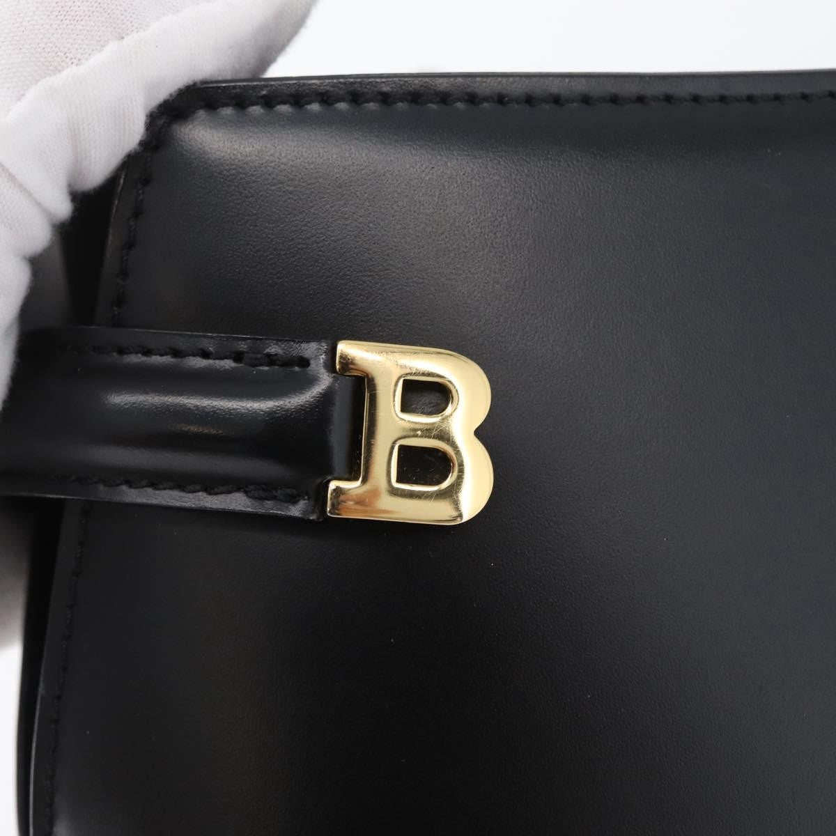 Bally Vintage Leather, Black, Leather, Shoulder Bag