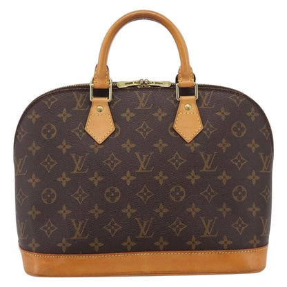 Louis Vuitton Alma Monogram Canvas, Brown, Canvas, Handbag