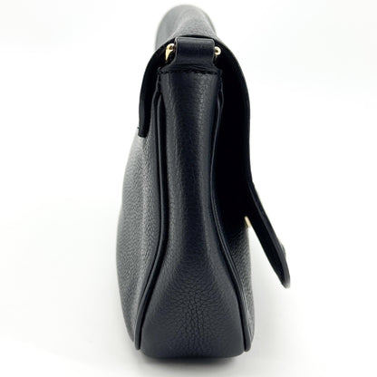 Gucci Soho Chain Leather, Black, Leather, Crossbody Bag