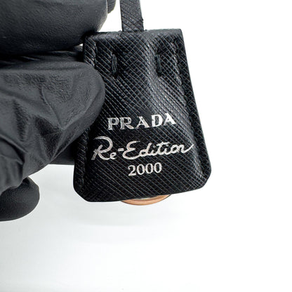 Prada Re-Edition Velvet, Black, Nylon, Shoulder Bag