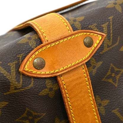 Louis Vuitton Saumur Monogram, Brown, Canvas, Shoulder Bag