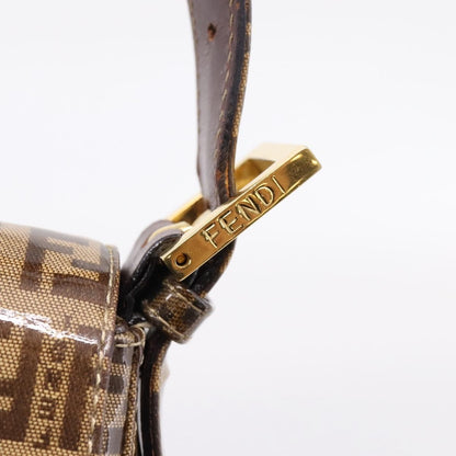 Fendi Baguette Patent Leather, Beige, Patent Leather, Handbag