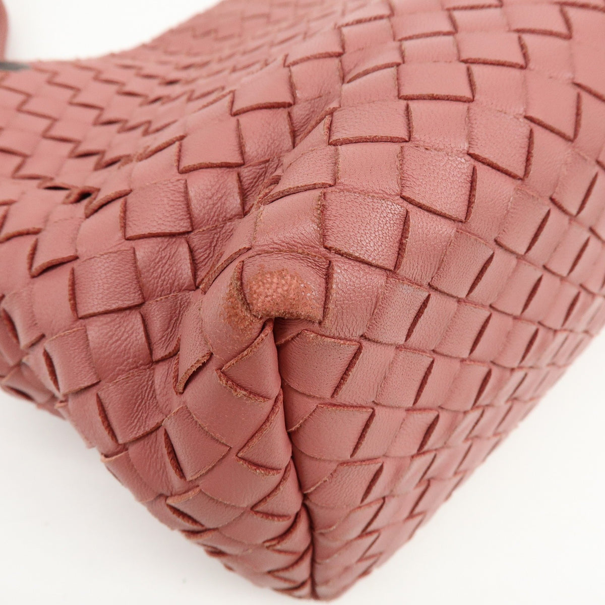 Bottega Veneta Bella Intrecciato Nappa, Pink, Leather, Tote Bag