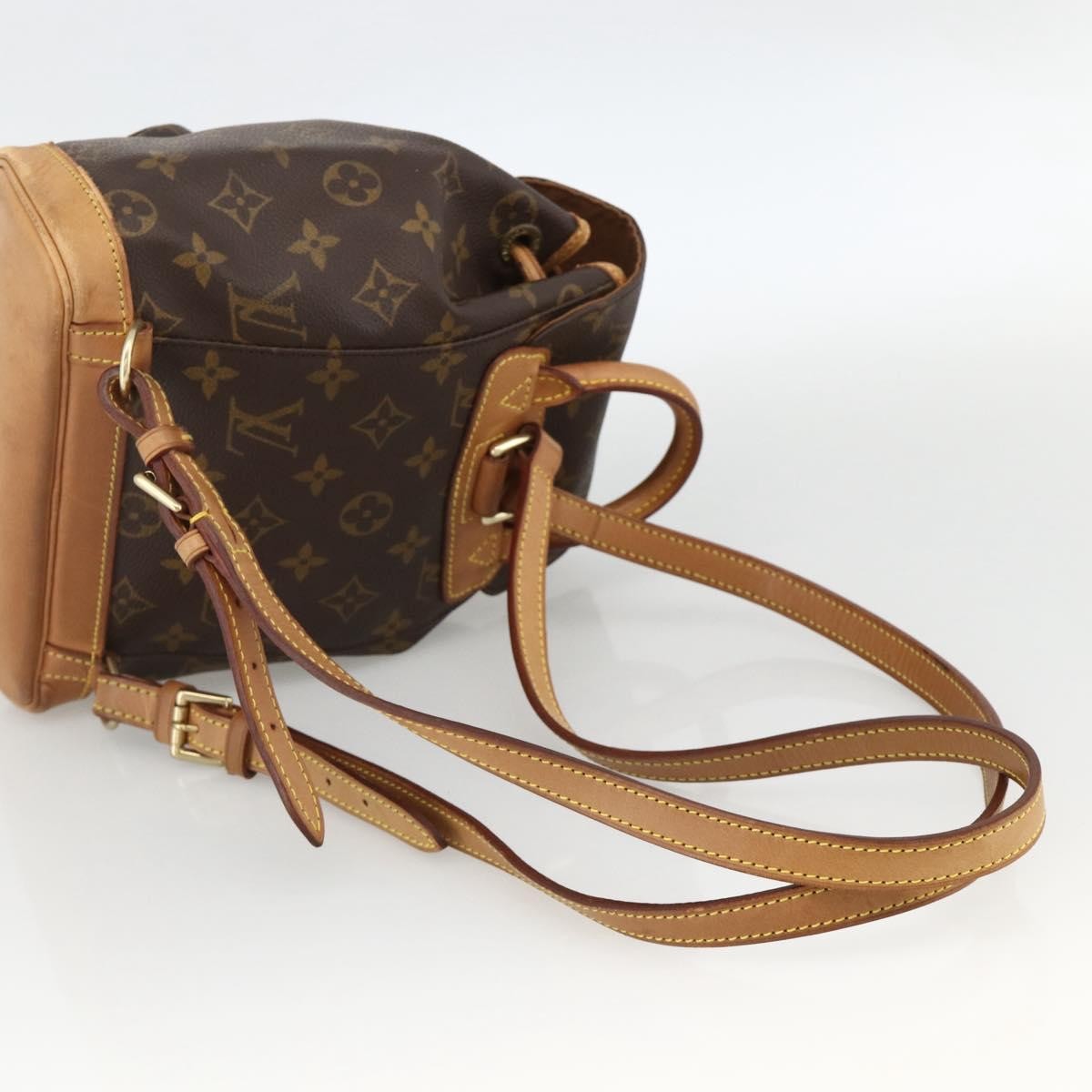 Louis Vuitton Vintage Montsouris Monogram Canvas, Brown, Canvas, Backpack