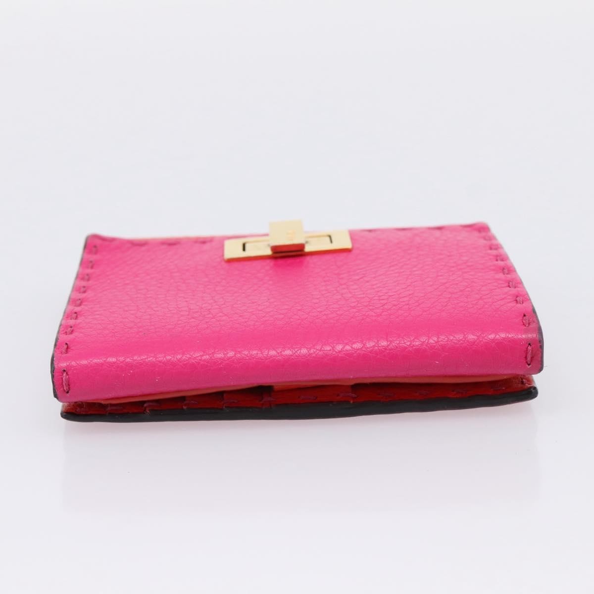 Fendi Selleria Peekaboo Leather, Pink, Leather, Wallet