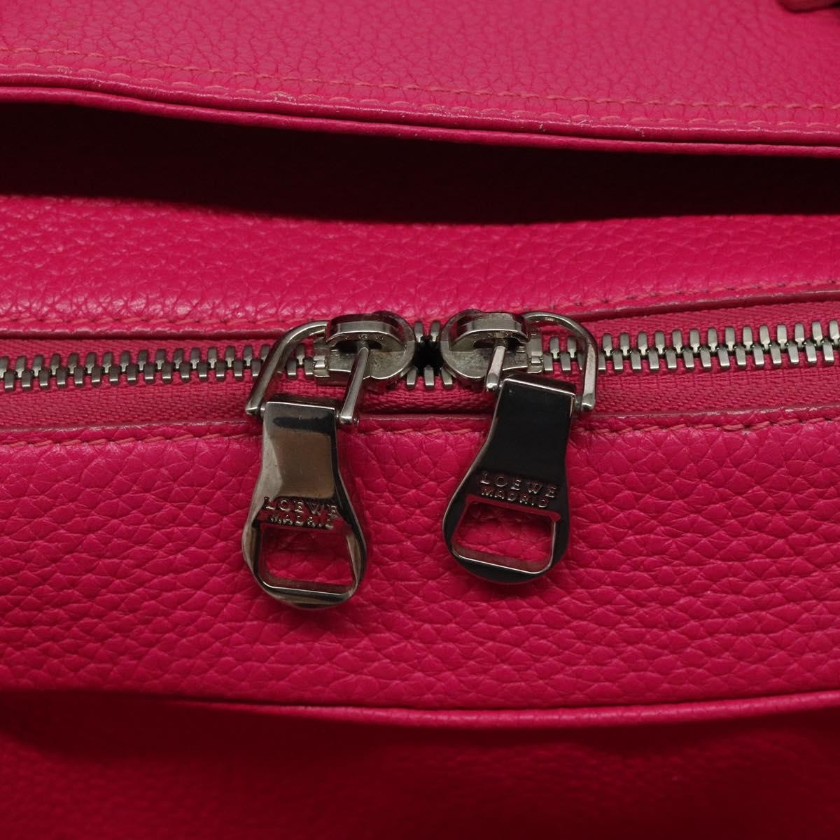 Loewe Vintage Anagram Leather, Pink, Leather, Handbag