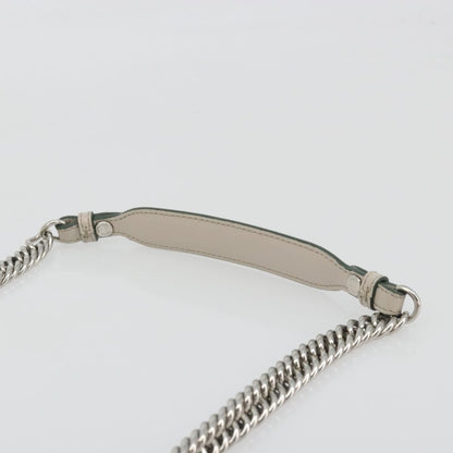 Fendi Kan I Leather, Gray, Leather, Shoulder Bag